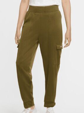 Nike Olive Cargo Jogger Pants Neon Size M